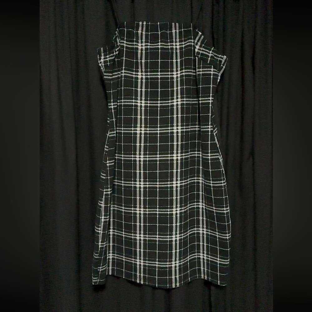 Plaid bodycon dress